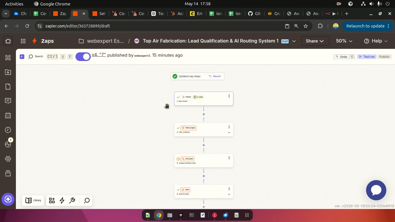 Top Air Zapier workflow